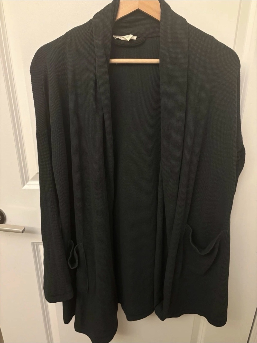 Eileen Fisher Dark Green Organic Cotton Long Cardigan XXS/XS